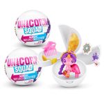 5 Surprise Unicorn Squad Series 7 (2 Pack) by ZURU Magic Color Change, Glowing Fairies, Collectibles Mini Unicorn Toys