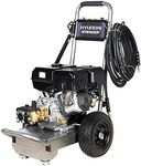 Hyundai 4000PSI Petrol Pressure Washer, 420cc 4-Stroke Engine, 15L/Min Flow Rate, Heavy-Duty Annovi Reverberi Pump, Portable with Puncture-Proof Tyres, 3 Year Warranty