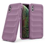 Zapcase Back Case Cover for iPhone X/iPhone Xs | Compatible for iPhone X/iPhone Xs Back Case Cover | Matte Case | Liquid Silicon Case for iPhone X/iPhone Xs with Camera Protection | Lavender