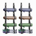 BS-VOG Camping Chair Wall Storage for Garage, 2 Set Adjustable Garage Wall Storage Straps Wall Mounted with Quick Release Buckles, Hanging Garage Organization System Rack Holds Beach Chairs, Umbrellas