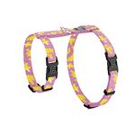 Tella & Stella-Cat Harness with Sturdy 4 Points Buckle for Safety-Adjustable to 7" to 12" for The Neck & 10" to 17" for Chest- Light & Soft for The Confort of Your Cat. (Banane)