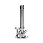 MÜHLE TRADITIONAL Chrome Safety Razor (Open Comb) & Razor Stand