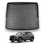 Nomad Boot Liner Compatible with Volvo XC40 2018+ Recyclable Plastic (PE) Tailored Fit Car Floor Mat Protector Guard Tray Black Custom Fitted Accessory Dog Friendly Waterproof with Raised Edges