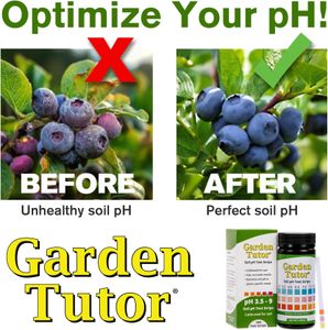 Garden Tutor Soil pH Test Kit – 100 Strips, 3.5-9 pH Range