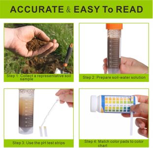Soil pH Tester Strips Kit, 200 Tests – 4.5-9.0 Range for Garden, Lawn, Plants