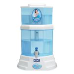 KENT Gold Gravity Water Purifier | UF Technology Based | Non-Electric & Chemical Free | Counter Top | 20L Storage | White