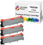 Cartridge Planet 3-Pack Compatible Toner Cartridge for Brother TN-2350 TN2350 (2,600 Pages) for Brother HLL2300D HLL2305W HLL2340DW HLL2365DW HLL2380DW MFCL2700DW MFCL2703DW MFCL2720DW MFCL2740DW