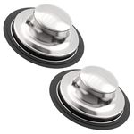 2 Pack Kitchen Sink Stopper for Garbage Disposal Stopper, Stainless Steel Garbage Disposal Plug Fits Standard Kitchen Drain Size of 3 1/2 Inch, for Insinkerator, Kitchenaid, Kohler, Waste King