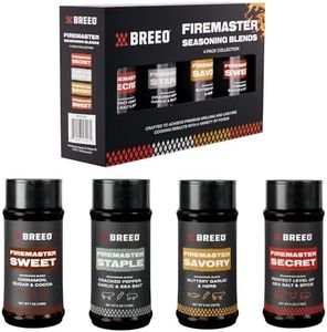 Breeo Firemaster Seasoning Blend - 4pk Spices and Seasonings for Live Fire Cooking - Gluten-Free & No MSG Spice Set - Seasoning Gift Set - Unique Gifts for Cooks - Grilling Gifts for Men (Bundle)