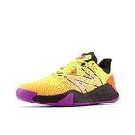 New Balance Men's Fresh Foam X Lav V2 Hard Court Tennis Shoe, Cosmic Pineapple/Cosmic Rose/Black, 9 UK