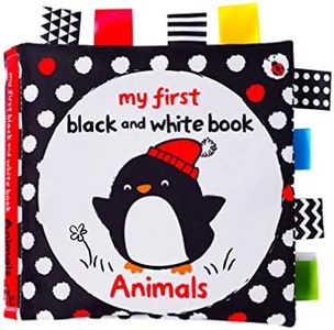 jojofuny 1 Unidad de Libros de Tela para Bebés Seguros No Tóxicos Libros de Tela de Aprendizaje Temprano Regalo de La Ducha del Bebé para Niños Pequeños