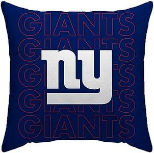 Pegasus Home Fashions New York Giants 18'' x 18'' Echo Wordmark Poly Span D-cor Pillow