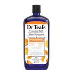 Dr Teal’s Foaming Bath with Pure Epsom Salt, Glow & Radiance with Vitamin C & Citrus Essential Oils, 34 fl oz (Packaging May Vary)