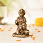 CraftVatika Hanuman Ji Murti for Car Dashboard Resin Sankat Mochan Hanuman Idol for Home Decor & Gifts, Office, Pooja Room
