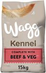 Wagg Kennel Complete Dry Adult Dog Food Beef & Veg 15kg - Meaty Ingredients Come 1st