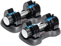 Lifepro Adjustable Dumbbell - 5-in-1, 25lb dumbell Adjustable Free Weights Plates and Rack - Hand Weights for Women and Men - Adjustable Weights, 5lb, 10lb, 15lb, 20lb, 25lb