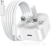 iPad Charger,USB C to Lightning Fast Charging Cable and Plug Charge for Apple Pro 9.7 10.5 12.9 inch 2nd Generation/Air 3rd/Mini 4 5th Gen/i Pad 5th 6th 7th 8th 9th 10.2"(2017-2021)/iPhone 14 13 12 11