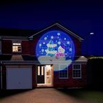 AJ Spotlight Projector Distance 10-15M Christmas Decorations Outdoor light projector water proof Santa, Snowman (Snowman)