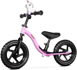 KRIDDO Toddler Balance Bike 2 Year Old, Age 24 Months to 5 Years Old, Early Learning Interactive Push Bicycle with Steady Balancing and Footrest, Gift Bike for 2-5 Boys Girls, Purple