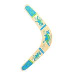 Inborntrait Boomerang for Kids, Australia Style Handmade Wooden Authentic Boomerang, V-Shaped Returning Boomerang for Ages Above 10 Years Old Kids and Adult- Blue