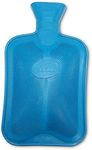 LIFE Hot Water Bottle – Large 1.8L Rubber Bottle – Comfort Warmth and Pain Relief (Blue)