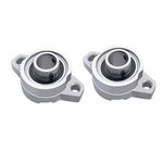 2PCS Zinc Alloy Self Aligning Pillow Block Bore Rhombus Flange Bearing Stand Inner Ball Mounted Pillow Block Mini Insert Bearing for 3D Printing Machinery KFL000（10MM）