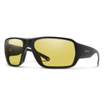 SMITH Castaway Sport & Performance Sunglasses - Matte Black Frame | ChromaPop Glass Polarized Low Light Yellow Lens