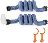 OUTPRIZE 20FT RV Sewer Hose, EXTREME Heavy Duty TPE Material for Abrasion Resistance and Crush Protection, Camper Sewer Hose Kit with Pre-Attached Bayonet Fittings, 4-in-1 Adapter Elbow and Wrench