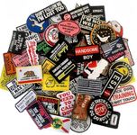 Harsgs 50 Pieces Random Tactical Morale Patch Bundle, Full Embroidery Loop and Hook Patches Set for Caps, Bags, Backpacks, Vest, Military Uniforms,Tactical Gears Etc