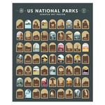 Enno Vatti US National Parks Scratch Off Poster All 63 National Parks (Each national park poster is 16 x 20) The National Parks Scratch Off Map for Trips to Meet Fulfil your National Park