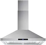 COSMO COS-63175S Wall Mount Range Hood with Ducted Convertible Ductless (No Kit Included), Ceiling Chimney-Style Stove Vent, LEDs Light, Permanent Filter, 3 Speed Fan in Stainless Steel (30 inch)