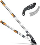 AIRAJ Telescopic Loppers 70-103CM, Loppers Heavy Duty, with Replacement Blades,SK-5 Steel Blade and Teflon-Coated,Six-Way Adjustable Handle,Professional Tree Loppers…