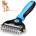 Grooming Tool for Dogs & Cats: Double Sided Shedding and Dematting Undercoat Dog brushes for Grooming for Shedding Tangles Hair Gently Deshedding Cat Brush for Short & Long Haired Pet