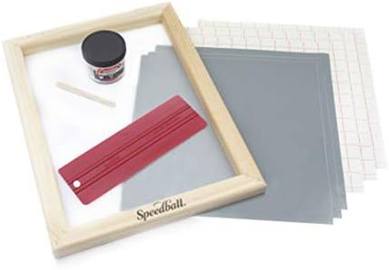 Speedball Beginner Screen Printing Craft Vinyl Kit, Use with Cutting Machine to Easily Print Custom T-Shirts and Home Decor