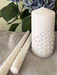 Magik Life Unity Candle Set for Wedding - Wedding Unity Set for Reception and Ceremony - Candle Sets - 6 Inch Pillar and 2 * 10 Inch Tapers