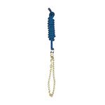 Perri's Poly Nylon Lead with 30-Inch Chain, Navy, 8-Feet 30-Inch