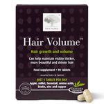 New Nordic Hair Volume 90 Tablets - Clinically Proven Hair Growth Vitamins - Biotin, Zinc & Apple - Visibly Thicker & Shiny Hair - for Women & Men