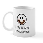 CafePress I Really Love Chocolate Mug 11 oz (325 ml) Ceramic Coffee Mug