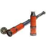 Antique Telescope 1920 London Brass Maritime 15x Vintage Pirate Spyglass Telescope- Functional Brass & Clear Vision Pirate Telescope 16 with Premium Quality Boxs (Just Only Telescope)