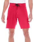 Burnside Men's Dobby Stretch Board Short (Red, 38)