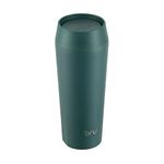 bru Travel - Insulated Coffee Cup Travel Mug for Hot Drinks, Leakproof, Ceramic Lined (460ml, Aranya Green)