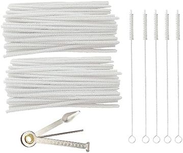 WAFJAMF Multifunctional Pipe Cleaning Kit,100 Pieces of Cleaning Strip 1 Pcs 3-in-1 Pipe Tamper Reamer and 5 Pcs Straw Brush