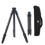 SIRUI Professional Heavy Duty Carbon Fiber Tripod, 68.9” Waterproof Camera Tripod with Triangular Center Column, Large Tube for DSLR, Camcorder, Load 33lbs/15kg (ST-224)