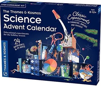 Thames & Kosmos - STEM: Advent Calendar - Classic Experiments: Chemistry, Biology & Physics - Science Kits for Adults & Kids, Ages 8+ - 661007