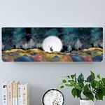 New Beatiful Designer Ac Cover / Printed Air Conditioning Dust Cover Folding Design Cover For Indoor And All Type AC Split Cover (Deer Moonlight [ 1.5 TON ])