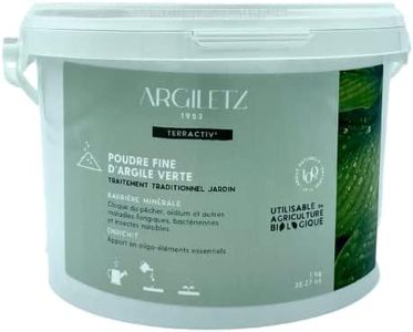 Argiletz - Poudre fine d'argile verte 1kg - Traitement traditionnel jardin - Barrière minérale anti cloque du pêcher, oïdium et autres maladies fongiques, bactériennes et insectes nuisibles