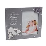 New Baby Photo Frames Unisex Grey Rabbit Nursery Baby Shower 8274