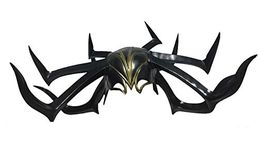 xcoser Hela Helmet Womens Headwear Cosplay Costume Halloween Black Mask Accessory