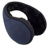 Azyuan Unisex Classic Fleece Foldable Earmuffs Winter Accessory Outdoor Earmuffs (Navy)