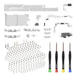 Inner Complete Screws Set and Full Internal Metal Bracket Kit Replacement Parts for iPhone Xs Plate Cover Small Bottom Screw with Repair Tools Screwdriver